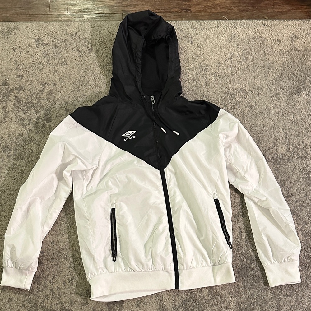 Umbro Black and White Hooded Jacket
